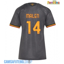Camisa de time de futebol AS Roma Donyell Malen #14 Replicas 3º Equipamento Feminina 2026-27 Manga Curta